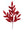 Red Glitter Bay Leaf Sprays, Set of 36 - 21" - 
    Red