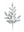 Red Glitter Bay Leaf Sprays, Set of 36 - 21" - 
    Silver
