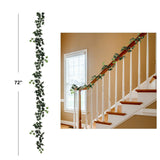 6-Foot Artificial English Ivy Garland - Lifelike Greenery Decor, Perfect for Home, Office, and Wedding Decorations, Floral Home by Artificial Flowers