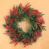 Floral Home by Artificial Flowers 12-Pack Sparkling Red Glitter Leaf Sprays for Christmas Tree Decoration - Festive Holiday Ornament Bundle