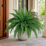 48" Artificial Boston Fern Plant with 60 Silk Fronds – Lush Indoor/Outdoor Greenery Decor