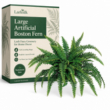 48" Artificial Boston Fern Plant with 60 Silk Fronds – Lush Indoor/Outdoor Greenery Decor