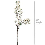 Set of 3: White Silk Dogwood Stems by Floral Home®