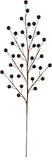 Burgundy 17.5-Inch Waterproof Berry Spray – Artificial Berry Stem for Christmas Wreaths, Garlands & Holiday Decor