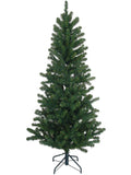6.5' Northern Spruce Pencil Tree - Realistic Slim Design - 555 Tips - Easy Assembly - Space-Saving Christmas Tree - Ideal for Small Spaces - High-Quality Materials - Includes Stand - Festive Holiday Decor - 1 Piece