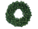 Floral Home by Artificial Flowers 24" Pre-Lit Northern Spruce Wreath - 500 LED Lights - 200 Tips - Pack of 12 - Christmas Decor, Battery Operated, Indoor/Outdoor, Realistic Greenery