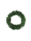 48" Majestic Pine Wreath - 340 Tips - Full and Realistic Foliage - Festive Holiday Decor - Easy to Hang - Set of 2 - Premium Quality Christmas Wreath