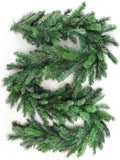9' X 14" Deluxe Evergreen Garland - Pack of 12 - Artificial Christmas Greenery with 210 Tips - Versatile Decorative Garland for Holiday, Home, and Party Decorations