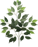 24-Pack: Green Ficus Spray with 42 Silk Leaves