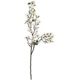 Set of 2: White Silk Dogwood Stems by Floral Home®, Floral Home by Artificial Flowers