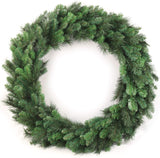 Floral Home by Artificial Flowers 48" Northern Spruce Wreath, 460 Tips, Full and Lush, Realistic Evergreen Foliage, Christmas & Holiday Decor, Easy to Hang, Set of 2