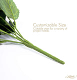 Hydrangea Silk Flower Bush, Seven Heads Per Bush, UV Resistant, Indoor & Outdoor Silk Plant, Adjustable Stem, Rich Green Leaves, Wedding