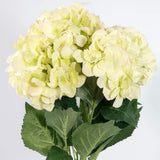 Hydrangea Silk Flower Bush, Seven Heads Per Bush, UV Resistant, Indoor & Outdoor Silk Plant, Adjustable Stem, Rich Green Leaves, Wedding, Floral Home by Artificial Flowers