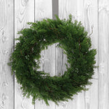 Real Touch Cedar Juniper Wreath, Set of 6 - 22"