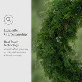 Real Touch Cedar Juniper Wreath, Set of 2 - 22"