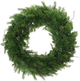 Real Touch Cedar Juniper Wreath, Set of 2 - 22