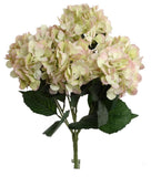 20" Green Pink Hydrangea Stem - Graceful Elegance for Your Space - Lifelike Floral Accent - Ideal for DIY Bouquets, Centerpieces, Floral Home by Artificial Flowers