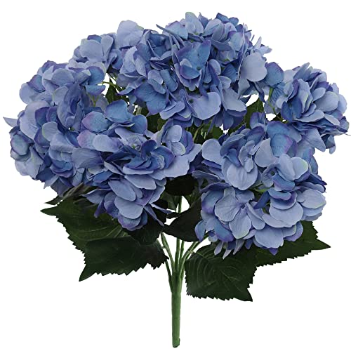 20" Hydrangea X7 (2PC Box) - Premium Quality Lifelike Artificial Flowers for Home Décor, Weddings, Events