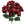 21" Burgundy Artificial Hydrangea Bush, 5 Heads Silk Flowers - 
    Burgundy