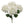 21" Burgundy Artificial Hydrangea Bush, 5 Heads Silk Flowers - 
    White