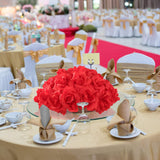 Red Roses - 6 Artificial Silk Roses with 20" Stems - Ideal for Centerpieces, Wedding Decor, Home & Event Decorations - Lifelike, Blooms for Every Occasion