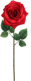 Red Roses - 6 Artificial Silk Roses with 20" Stems - Ideal for Centerpieces, Wedding Decor, Home & Event Decorations - Lifelike, Blooms for Every Occasion