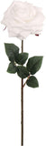 Elegant White Silk Roses - Premium Artificial Flowers, Pack of 6 - Ideal for Bridal Bouquets, Weddings, Party Centerpieces