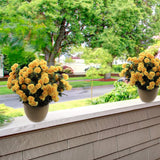 18" Mum Bush | Set of 1 | Lifelike Flowers | Ideal for Weddings, Bouquets, Home Decor | Floral Elegance