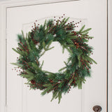 Floral Home by Artificial Flowers Set of 24: Burgundy Holly Berry Stems with 35 Lifelike Berries | 17-Inch | Festive Holiday Decor | Trees, Wreaths, & Garlands | Christmas Picks | Home & Office Decor