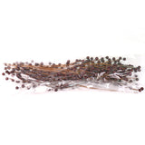 Floral Home by Artificial Flowers Set of 24: Burgundy Holly Berry Stems with 35 Lifelike Berries | 17-Inch | Festive Holiday Decor | Trees, Wreaths, & Garlands | Christmas Picks | Home & Office Decor