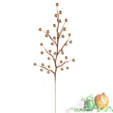 Floral Home by Artificial Flowers 24" Gold Holly Berry Stems, 24-Pack, 35 Realistic Berries per Stem, Perfect for Wreaths, Trees & Garlands, Festive Holiday Decor