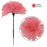 Real Touch Red Silk Carnation Picks