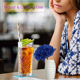 Royal Blue Silk Carnation Picks Flower Stems for Floral Arrangements