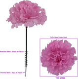 Violet Silk Carnation Picks