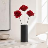 100 Pack Bulk Burgundy Silk Carnations - Artificial Carnation Flower Heads with 5" Stems & 3.5" Blooms, Real Touch Fake Carnations for Wedding Centerpieces, Bridal Bouquets & Floral Arches