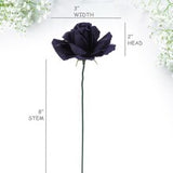 Oceanic Charms | 50-Piece Set | Detachable & Flexible Silk Navy Blue Rose Picks | 3.5" Flower Heads | Add a Nautical Touch to Floral Decor & DIY Projects, Floral Home by Artificial Flowers