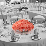 Box of 50: Peach Rose Picks, Silk Blooms, Floral Picks (8"L X 3"W), Floral Home by Artificial Flowers