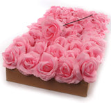 Blushing Elegance | 100-Pack Pink Silk Rose Picks | 8-Inch Flexible & Detachable Stems | Ideal for Weddings, Home Decor & DIY Crafts | Enhance Occasions with Beautiful 3.5