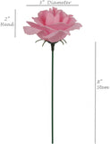 Blushing Elegance | 100-Pack Pink Silk Rose Picks | 8-Inch Flexible & Detachable Stems | Ideal for Weddings, Home Decor & DIY Crafts | Enhance Occasions with Beautiful 3.5" Flower Heads