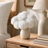 Artificial Silk White Carnation Heads, 3.5" Blooms, Detachable 5" Stems, 100-Pack