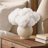 Artificial Silk White Carnation Heads, 3.5" Blooms, Detachable 5" Stems, 100-Pack