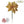 Sparkling Artificial Poinsettia Pick - 8.5" - 
    Gold