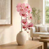 Pink Real Touch Artificial Orchid Stems – 33.5"" Faux Phalaenopsis Flowers