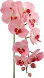 Pink Real Touch Artificial Orchid Stems – 33.5"" Faux Phalaenopsis Flowers