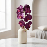 Purple Phalaenopsis Orchid Stems 33.5"" Real Touch Faux Flowers for Weddings, Home Décor