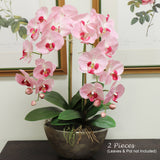 Pink Artificial Phalaenopsis Stem - 33.5"