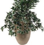 13" Variegated English Ivy - Realistic Artificial Plant for Indoors & Outdoors