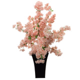 3-Pack: Soft Pink Cherry Blossom Stem with Silk Flowers, Floral Home by Artificial Flowers