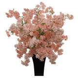 3-Pack: Soft Pink Cherry Blossom Stem with Silk Flowers, Floral Home by Artificial Flowers