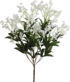 19-Inch Lifelike Silk Baby's Breath Bush Gypsophila | 12 Sprays Artificial Flowers for DIY Wedding Bouquets & Elegant Home Decor | Realistic Floral Accent